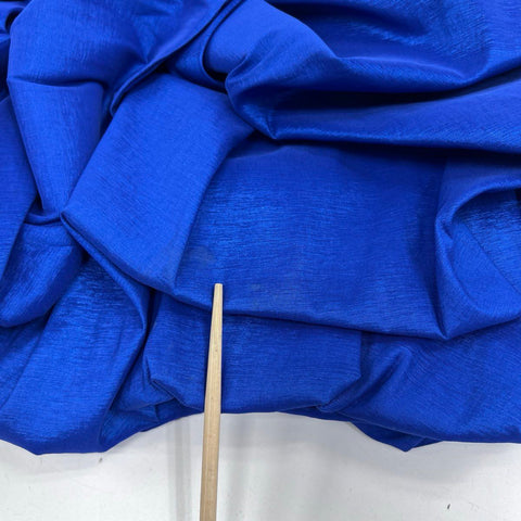 Vintage Y2K Jessica McClintock Royal Blue Strapless Rosette Bubble Dress Sz 2