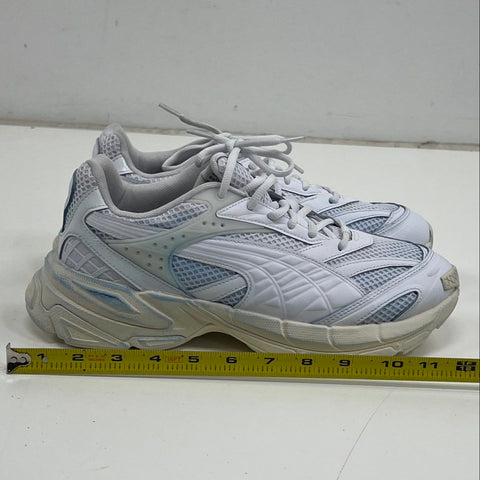 Puma Velophasis Phased White Silver Low Top Running Lifestyle Sneakers Size 10
