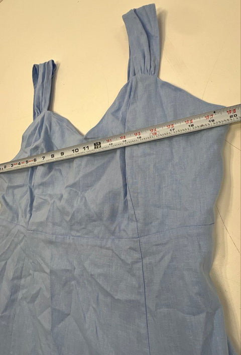 Ryegrass Women's Blue Peri Smocked Back Side Slit V-Neck Dress NWT Sz XXL