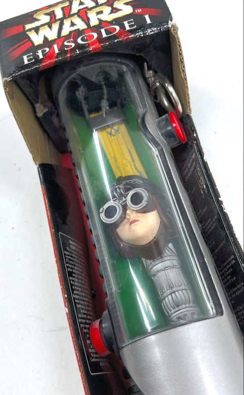 1999 Star Wars Ep I Anakin Skywalker Watch Qui-Gon Lightsaber Case New Sealed