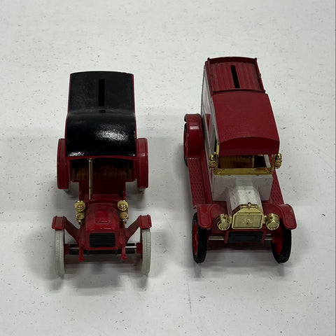 ERTL Die-Cast Metal Toy Car Bank Lot Budweiser 1913 Ford Montgomery Ward 1905