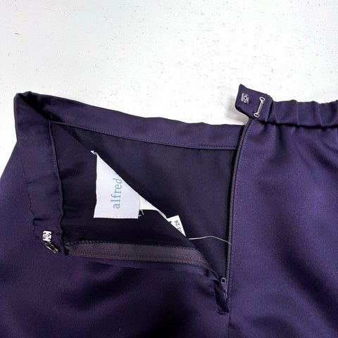 Alfred Angelo Women's Lace Peplum Top Eggplant Satin Skirt Set Sz 6/4