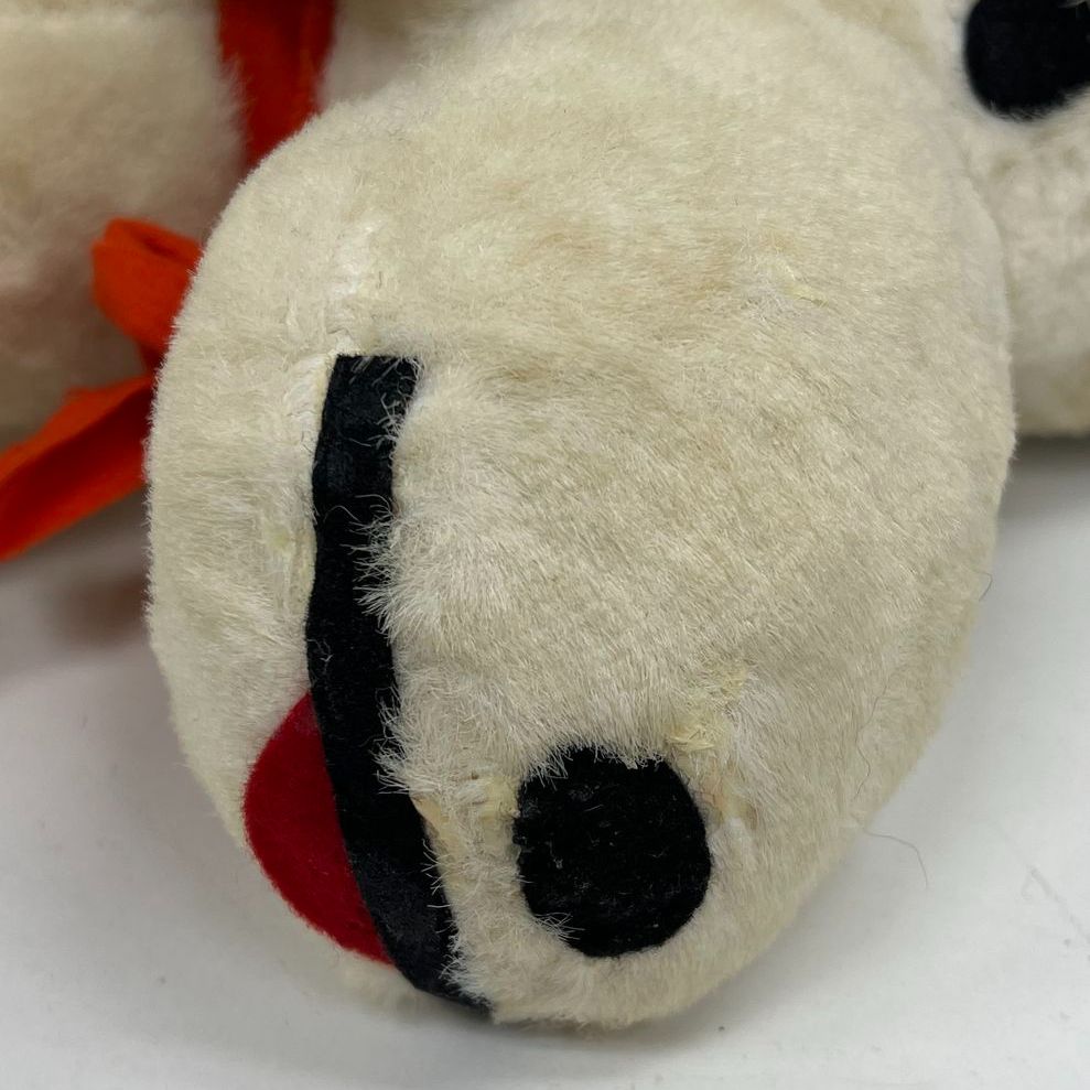 Vintage Snoopy Style Plush Stuffed Animal Dog 15" Peanuts Lookalike 1960s