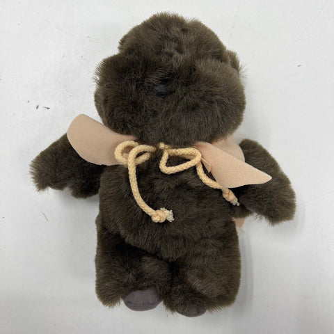 Vintage 80s Disney Star Wars Return of the Jedi Ewok Brown Plush Stuffed Animal
