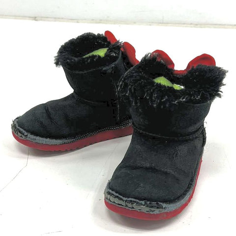 Ugg Australia Disney I Bailey Bow Minnie Black Red Boots Toddler