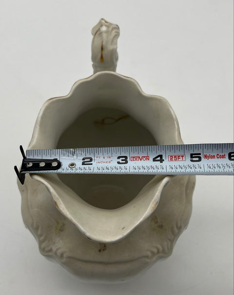 Johnson Bros England Royal Semi Porcelain Pitcher Antique Victorian Floral