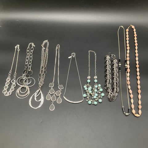 Chico's Lane Bryant Modern Fashion Jewelry Statement Necklace Lot of 9