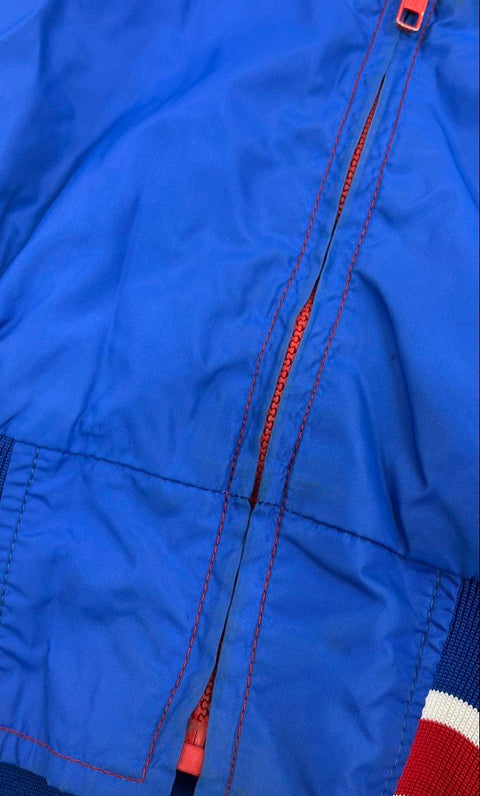 Vintage 80s Kansas Jayhawks Crimson Girls Satin Bomber Jacket Quilted Lined Sz S