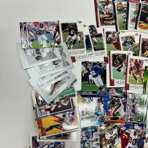 100+ Card Football Lot NFL Topps Upper Deck 1990s 2000s Stars & Inserts