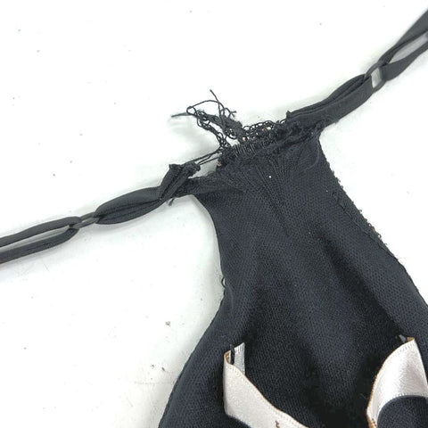 WAYF Vendome Black Glitter Sparkle Wide Leg Cami Jumpsuit Sz Small
