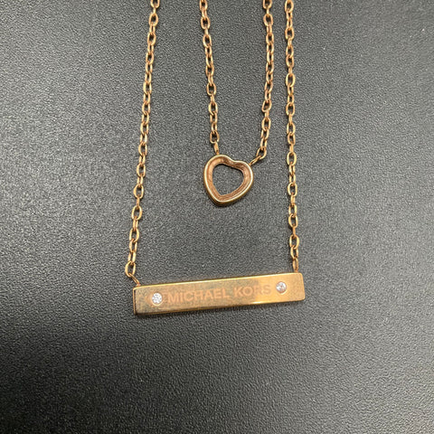 Michael Kors Jane Marie Fashion Necklace Jewelry Lot of 9 Gold Silver Tone