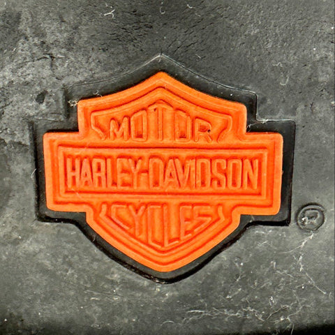 Harley-Davidson Black Leather Lace-Up Side Zip Motorcycle Boots Size 8