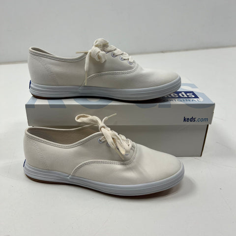 Vintage Keds Champion Oxford White Canvas Low Top Sneaker DS Womens Size 7.5