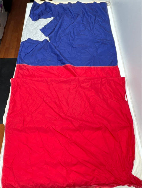 Large Texas Flag Lone Star State Heavy Duty Nylon 8x12 Foot Americana Vintage