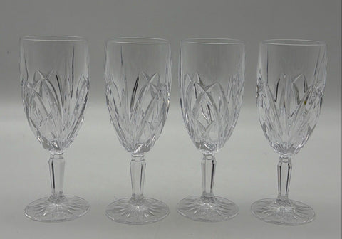 Marquis Waterford Brookside Water Goblets Set 4 Clear Crystal 8.5 Inch