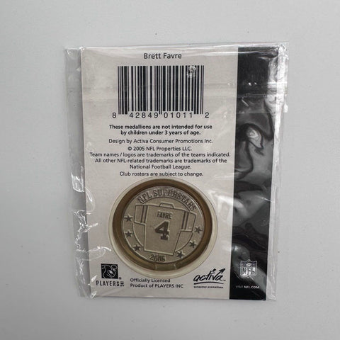 NFL Football Medallion Lot 2005 Superstars Brady Manning Favre 3 Coins New