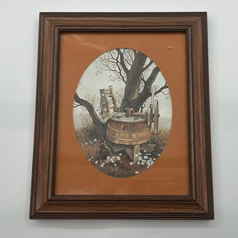 Vintage Rural Scenes Set of 3 Framed Prints 10x12 Americana Edward Art Products