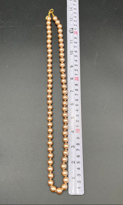 Vintage Joan Rivers Signed Faux Pearl Necklace & Earring Set Gold Tone Lot of 3