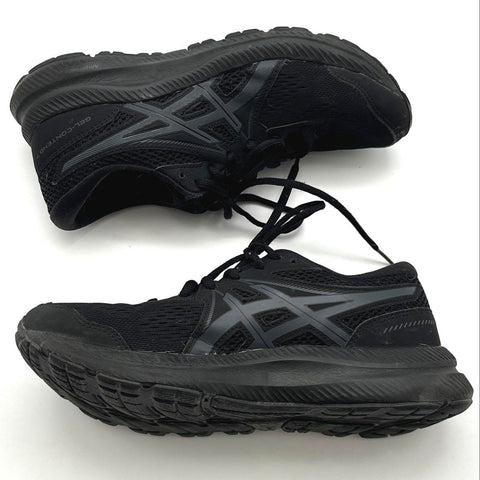 Asics Gel-Contend 7 Triple Black Women's Running Shoes Size 7.5