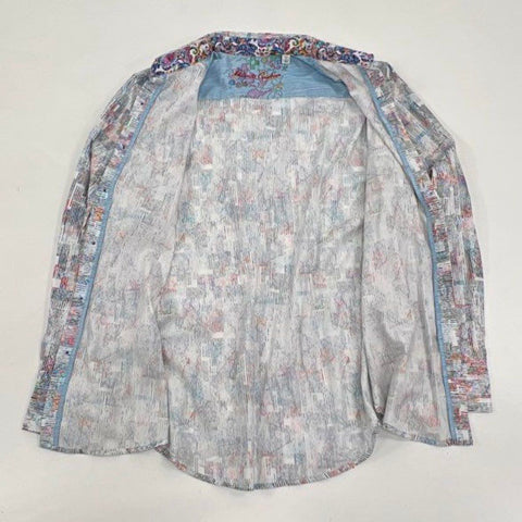 Robert Graham Men's Button-Down Shirts Lot of 2 Multicolor Striped Sz L