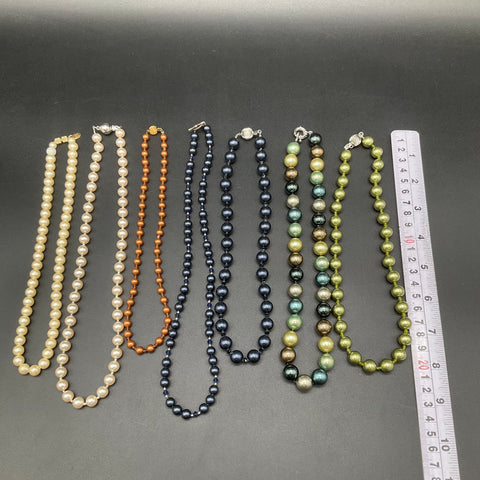 Park Lane & Assorted Faux Pearl Simulated Pearl Necklace Jewelry Lot of 7