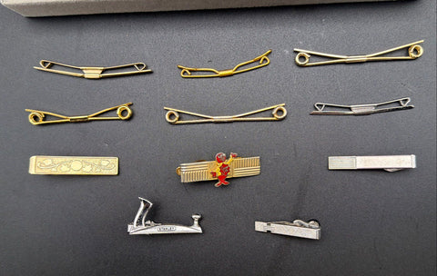 Vintage Men's Cufflinks Tie Bars & Collar Pins Lot 30+ Pc Stanley Red Seal Motif