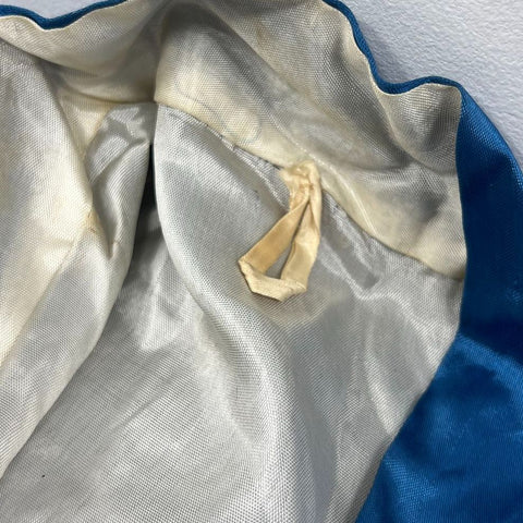 Vintage 50s Japanese Embroidered Dragon Souvenir Robe Kimono Smoking Jacket