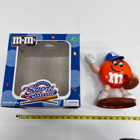 M&M's Limited Edition Sport Dispenser Baseball Orange Character Series 2 IOB