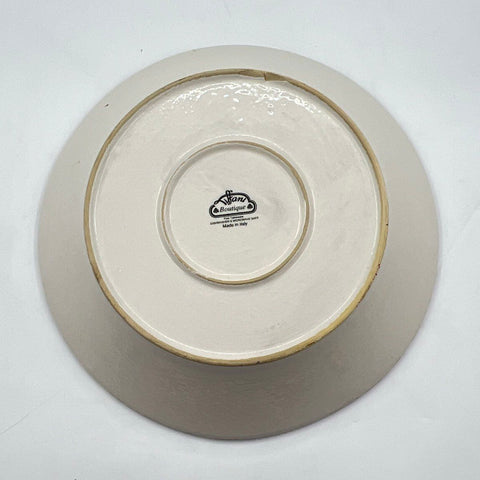 Tiffani Boutique Italy Ceramic Serving Bowl Large 14" Olive & Tomato Vintage