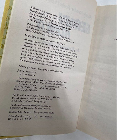 Vintage 70s 80s Kids Chapter Book Lot 5 Weekly Reader Tuck Everlasting Hardcover