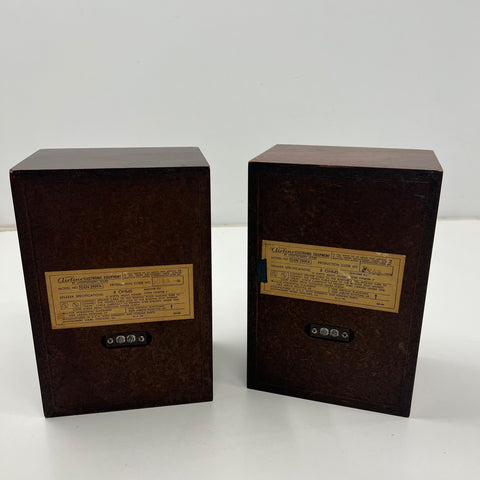 Vintage Airline GEN 2909A Bookshelf Speakers Pair 8 Ohm 15W Montgomery Ward