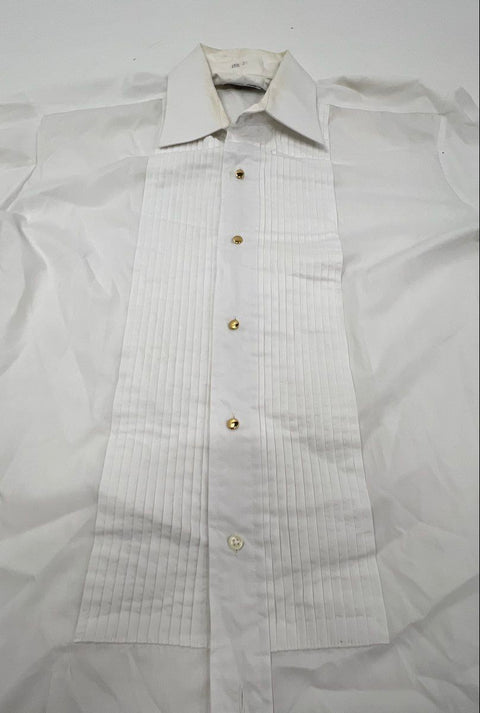 Vintage US Navy Men's Dinner Dress White Mess Jacket Shirt Master Chief YN Sz 36