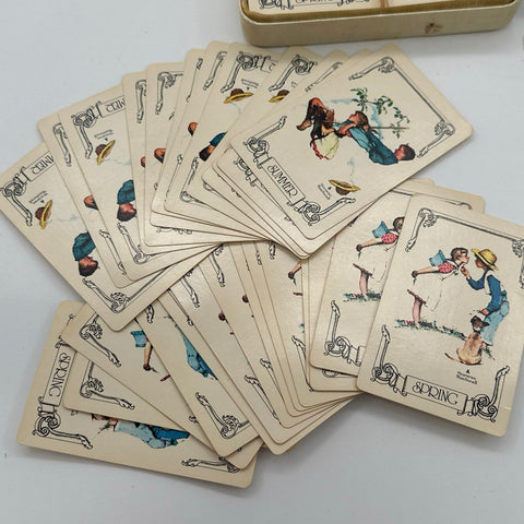 Playing Cards Lot Windsor Imperial Norman Rockwell Plastic & KEM Vintage