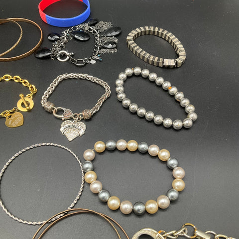 Fashion Jewelry Lot of 20 Bracelets Bangles Beaded Charm Alex and Ani Style