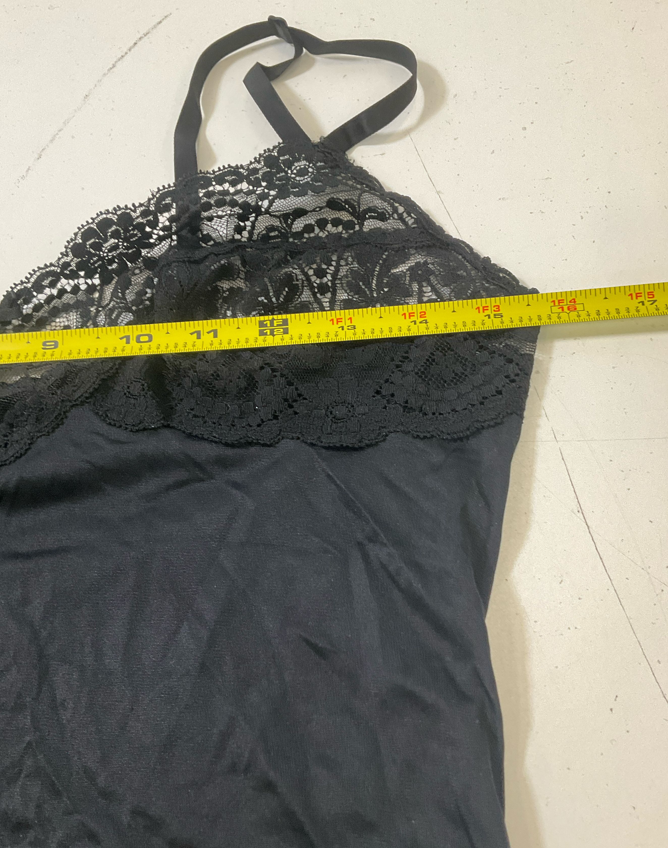 2 Vintage Women's Camisoles Cami Vassarette Ventura Black & Beige Size 34/36