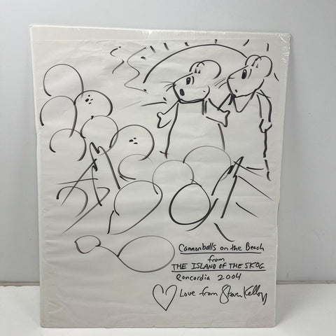 Steven Kellogg Original Drawing The Island of the Skog 29x35 Signed 2004 Art