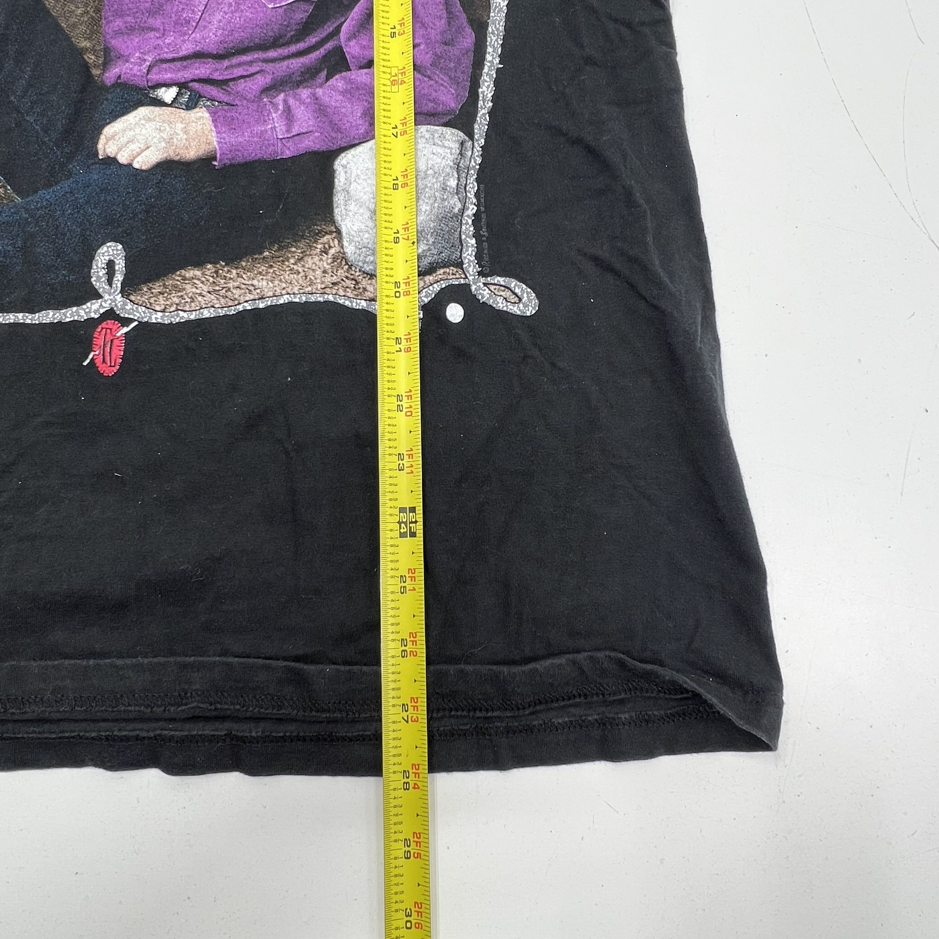 Vintage 90s Tracey Lawrence Black Tour Graphic T-Shirt Jerzees USA Men's L