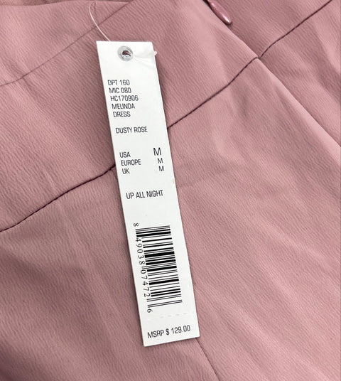 Gianni Bini Women's Melinda Dress Dusty Rose Halter Ruffle High Low NWT Sz M