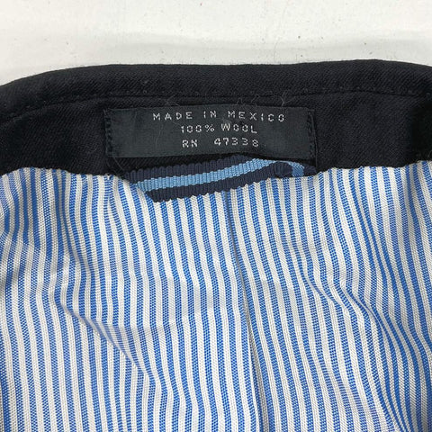 Tommy Hilfiger Black 100% Wool Two Button Blazer Sport Coat Men's Size 38R