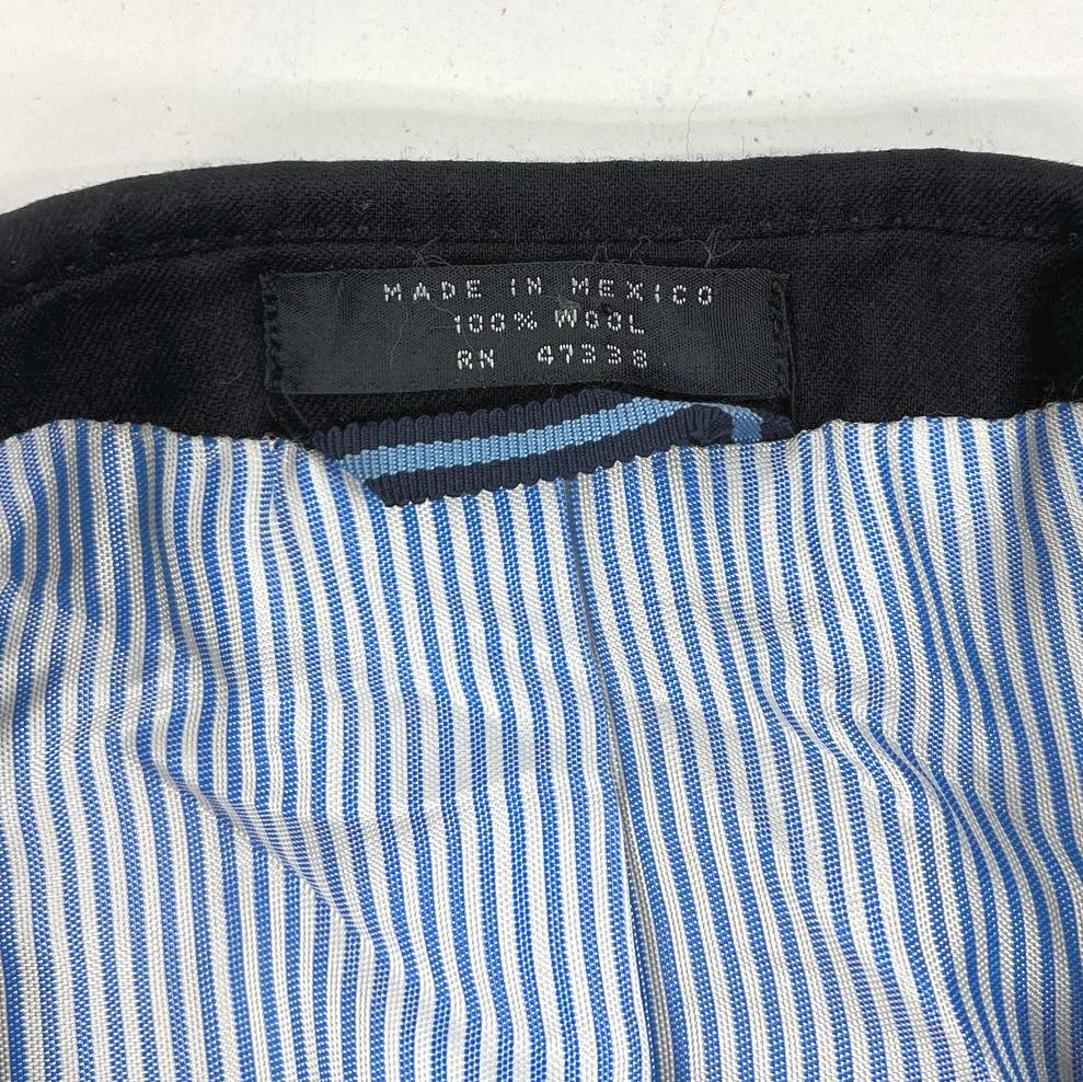 Tommy Hilfiger Black 100% Wool Two Button Blazer Sport Coat Men's Size 38R