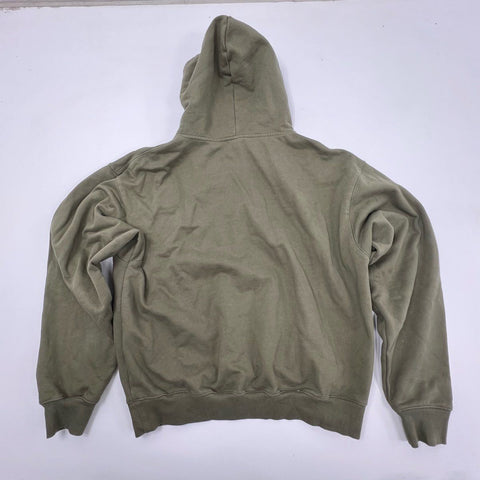 Broken Planet Men's Basics Olive Green Puff Print Hoodie Sweatshirt Size XXL