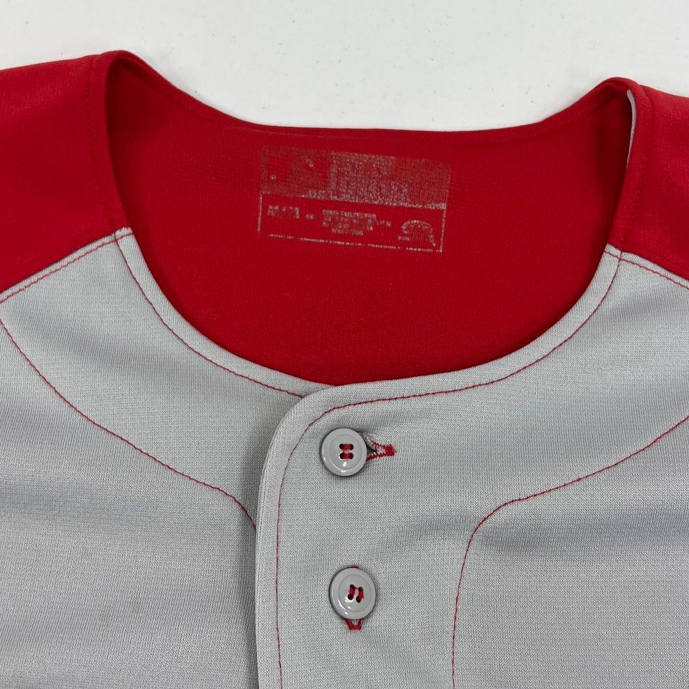 Lot of 2 St Louis Cardinals Baseball Jersey Gray & Blue Button Up Men's Size XL