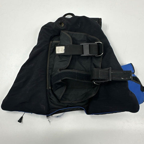Strata Scuba BCD Buoyancy Control Device Vest Size Large Black Blue