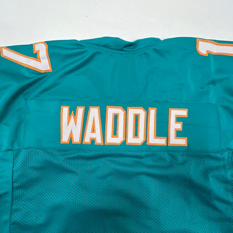 Unbranded Jaylen Waddle #17 Miami Dolphins Teal Stitched Football Jersey Men's