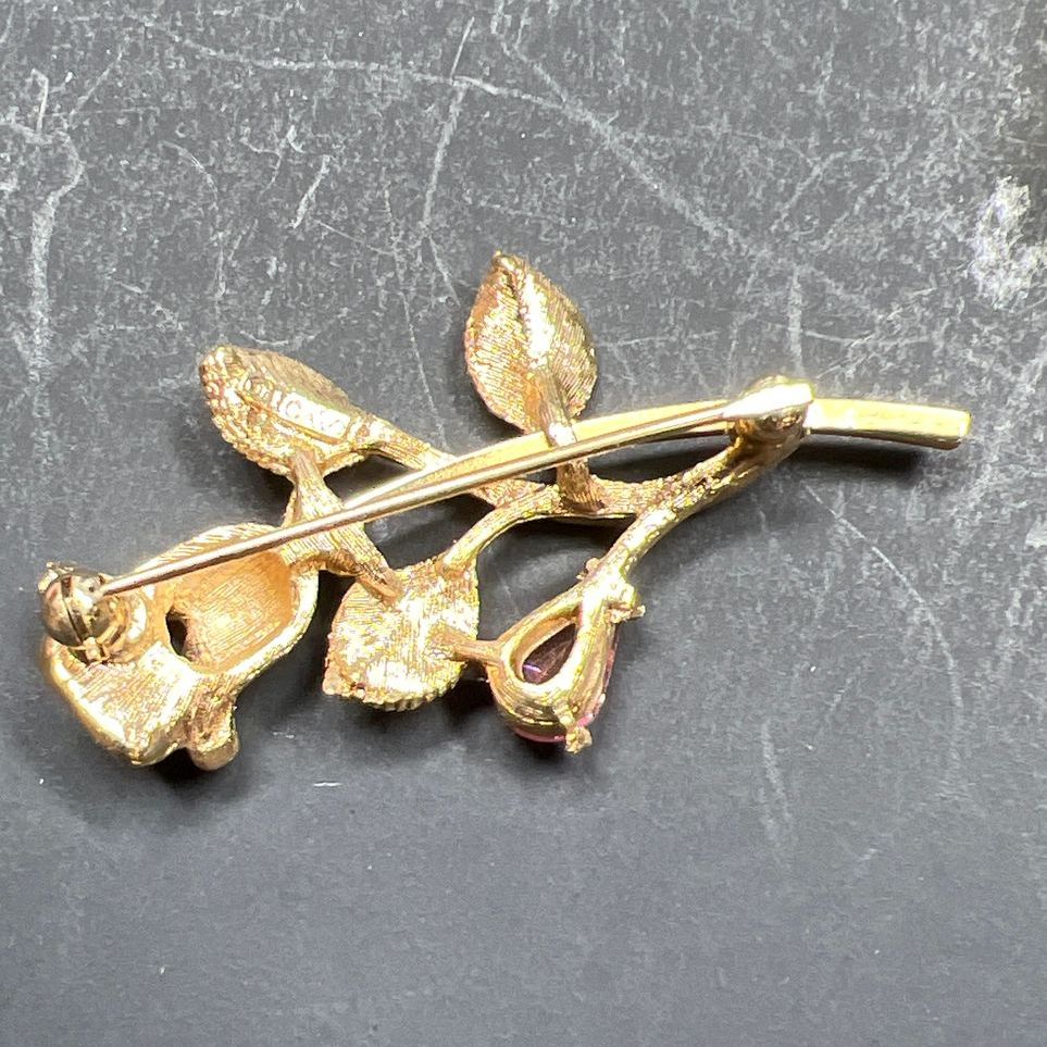 Avon Fashion Accents in Jewelry Gilded Rose Pin NIB