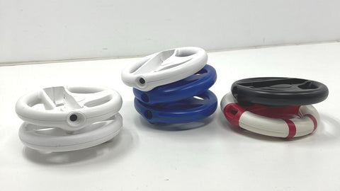Official Nintendo Wii Wheel Lot of 7 Attachments Mario Kart Nerf Black Blue