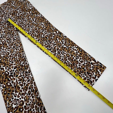 Lilly Pulitzer Women's Kelly Stretch Pants Brown Leopard Print NWT Sz 2