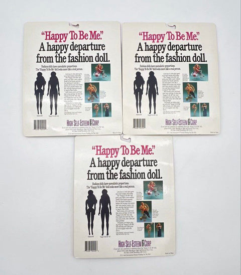 Happy To Be Me Fashion Doll & Clothing Lot 1991 High Self-Esteem Toys 6pc NIB