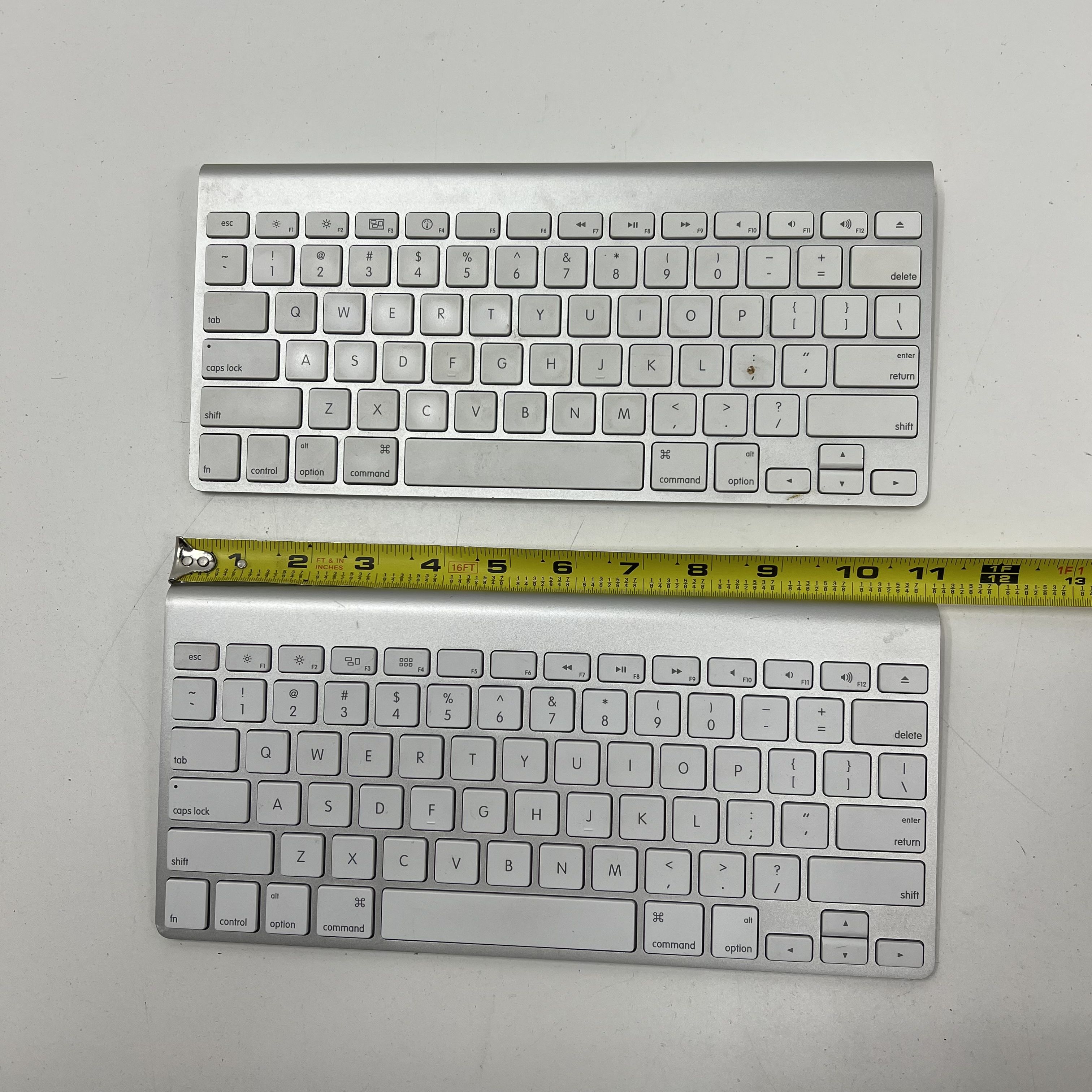 Lot of 2 Apple A1314 Wireless Bluetooth Keyboard Aluminum