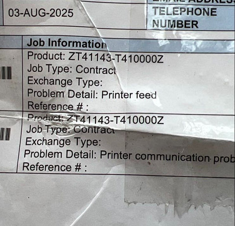 Zebra ZT411 Industrial Label Printer Thermal Transfer ZT41143-T410000Z